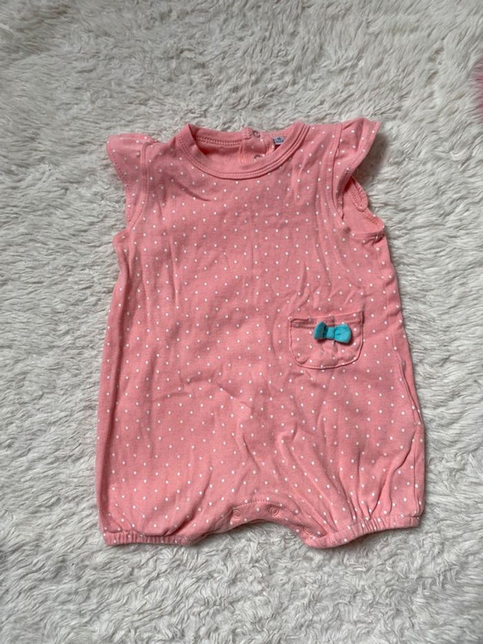 Bodie combi-short fille été 18m Sucre d’orge
