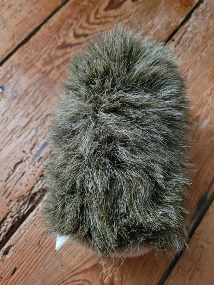 RARE Peluche Hérisson Boulgom 16cm brun marron doudou Made in France collection - photo numéro 5