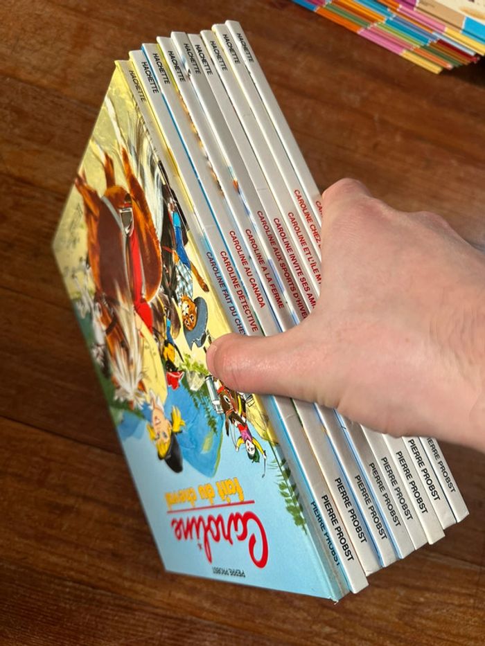 Lot de 9 albums anciens livres Caroline Pierre Probst Hachette collection bd vintage - photo numéro 3