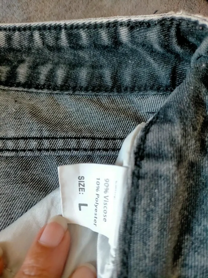 2 jeans larges femme L - photo numéro 7