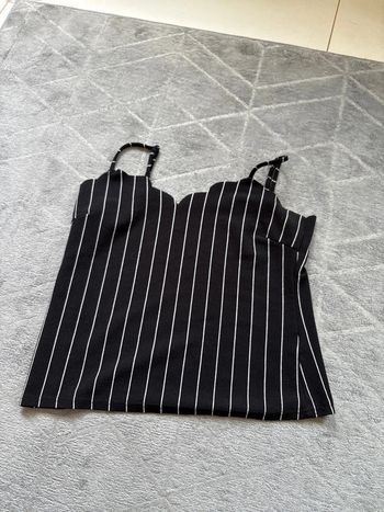 Débardeur noir et blanc