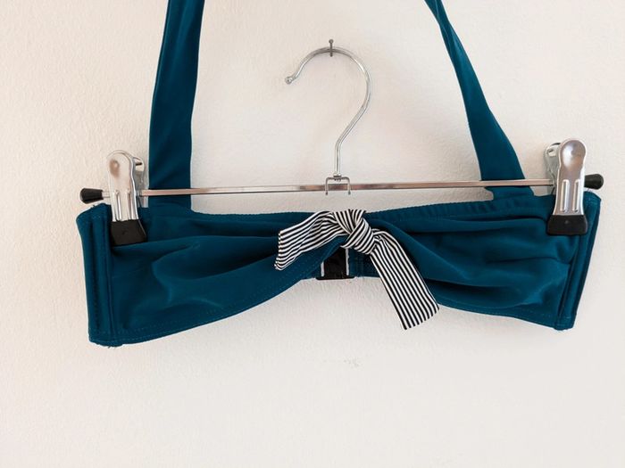 Maillot deux pièces bleu vert XXS - photo numéro 2