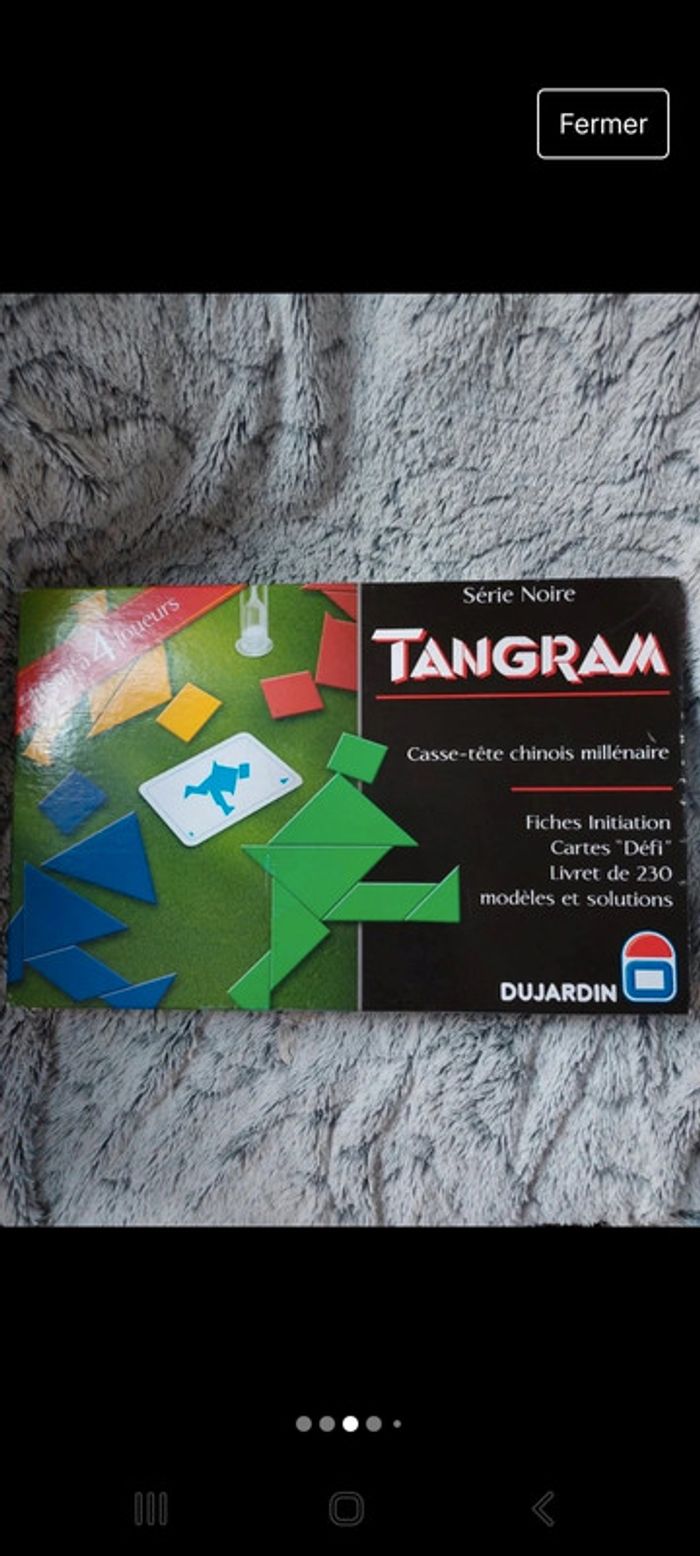 Jeu tangram casse tête chinois