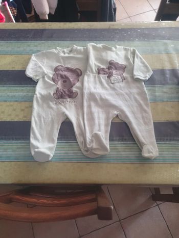 Lot de 2 pyjamas Ourson 9 mois