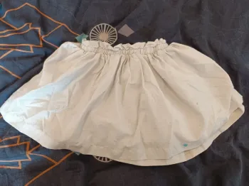 Jupe de fête grise pailleté