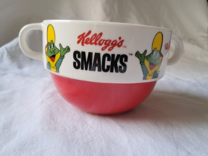 Lot bol 2 ances oreilles Kellogg's 2019 smacks + tasse mug miel pop's céréales - photo numéro 8