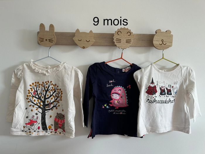 Lot de 3 tshirts manches longues