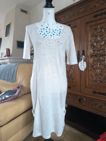 Jolie robe en maille légère 100% lin