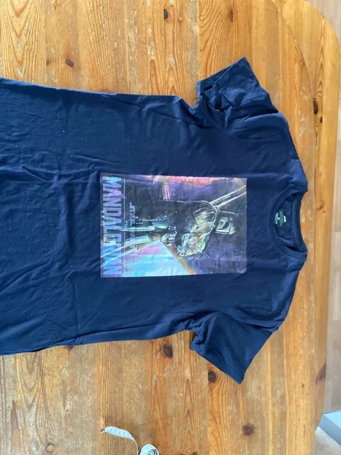 T-shirt noir avec impression - photo numéro 2
