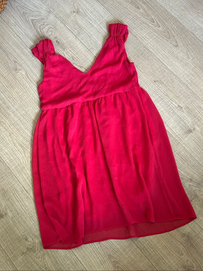 Robe rouge sans manches Naf Naf taille 38 comme neuve - photo numéro 8