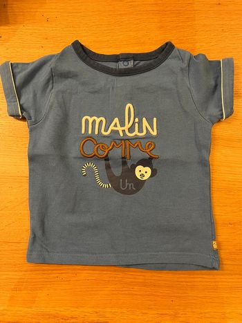 Teeshirt manches courtes obaibi taille 6 mois