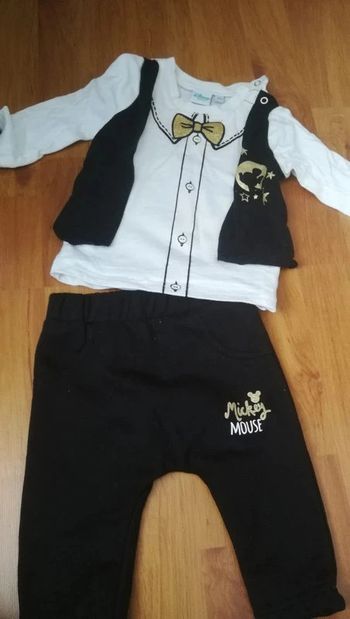 Ensemble habillé Mickey 3 mois