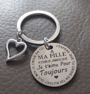 Porte clé "A ma fille"