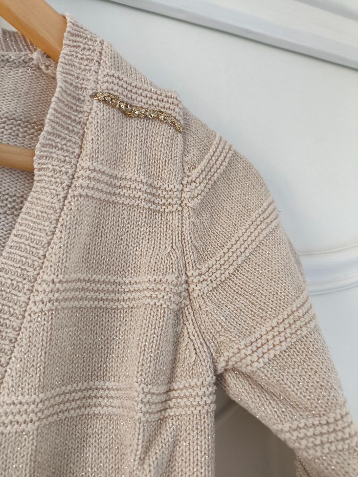 Gilet boléro doré fille 6 ans - photo numéro 3