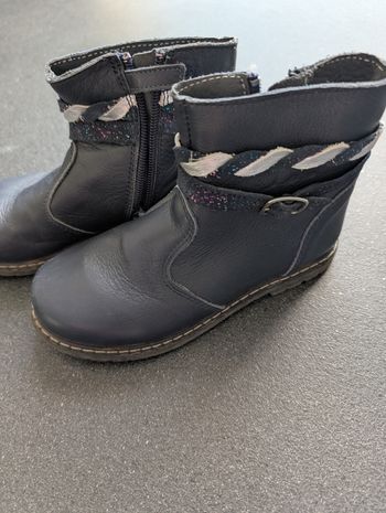 Bottines bleues marine