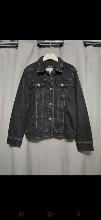 Veste jeans noir
