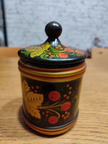 Boîte en bois art kokhloma