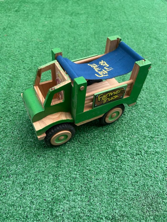 Camion Farmer Truck jouet en bois – 17,5 cm - photo numéro 4