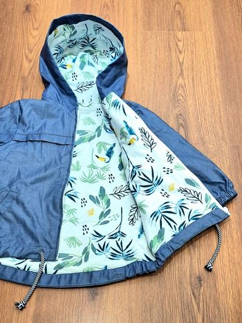 Veste coupe-vent à capuche Petit Béguin – 24 mois – bleu – enfant / bébé