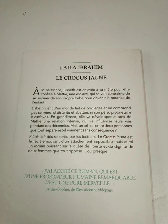Livre le crocus jaune, laila ibrahim - photo numéro 3
