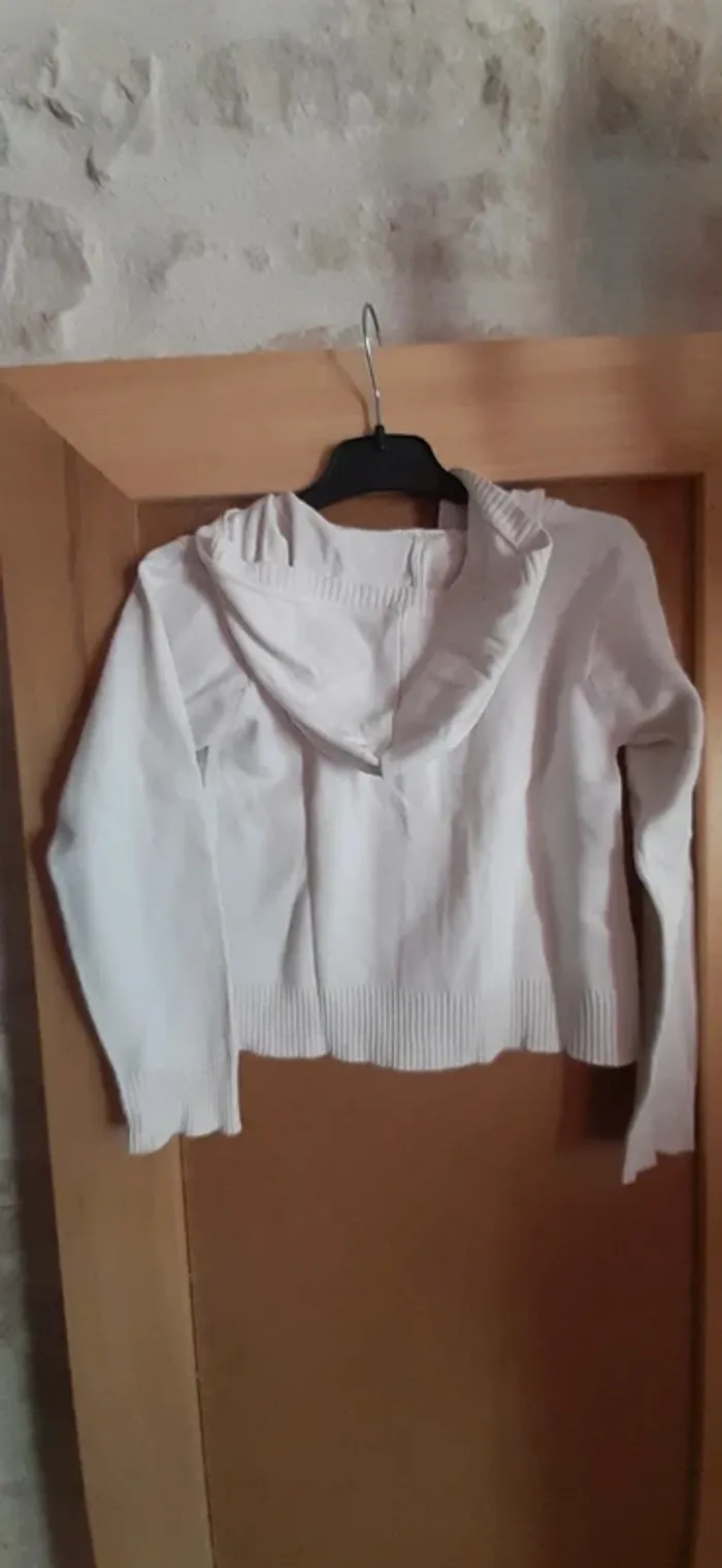 Gilet blanc 8 ans à capuche Verbaudet - photo numéro 2