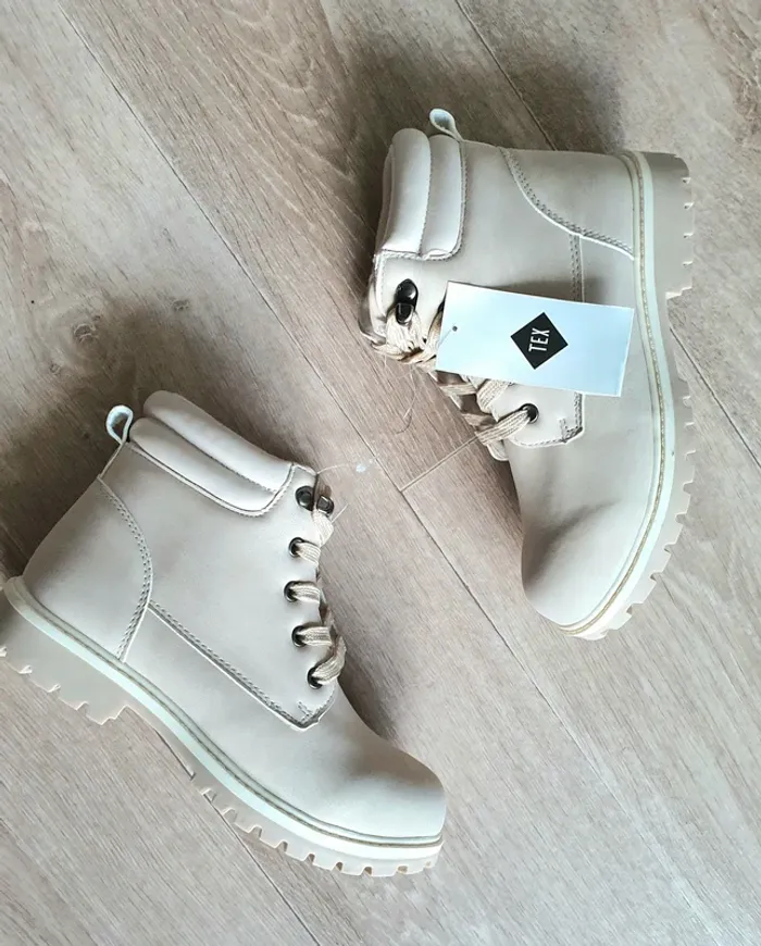 Bottines beiges taille 34 neuves - photo numéro 11