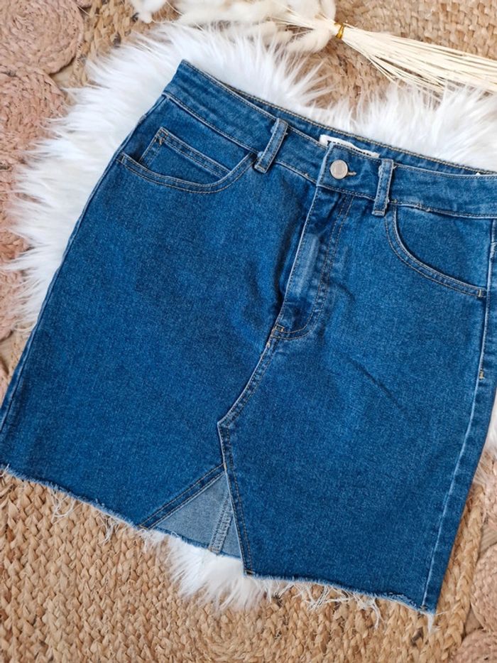 Jupe en jean fendue Tally Weijl taille 36 - photo numéro 2