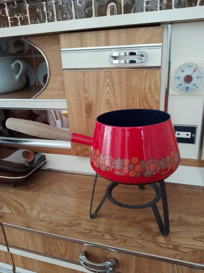 Appareil réchaud à fondue vintage 70's