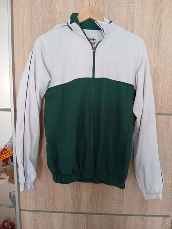 Veste lacoste sport blanc et vert S