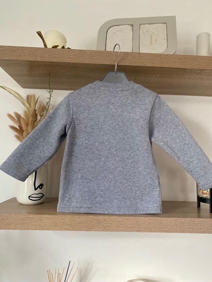 Sweat gris claire garçon 18 mois Lee Cooper en - photo numéro 2