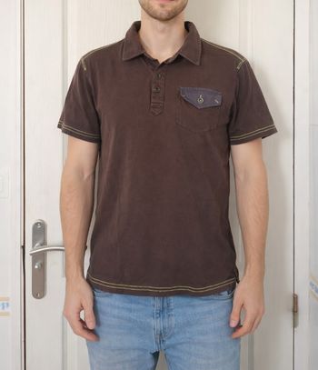 Polo marron homme brice taille M/38
