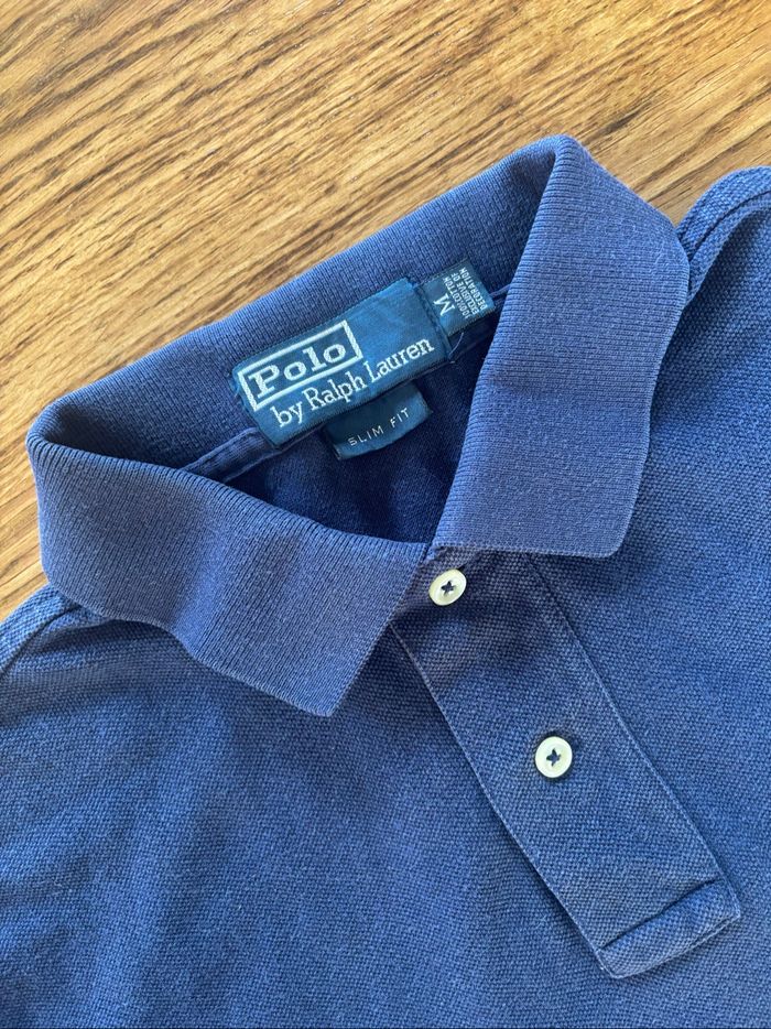 Polo Ralph Lauren bleu marine homme – Slim Fit – Taille M - photo numéro 2