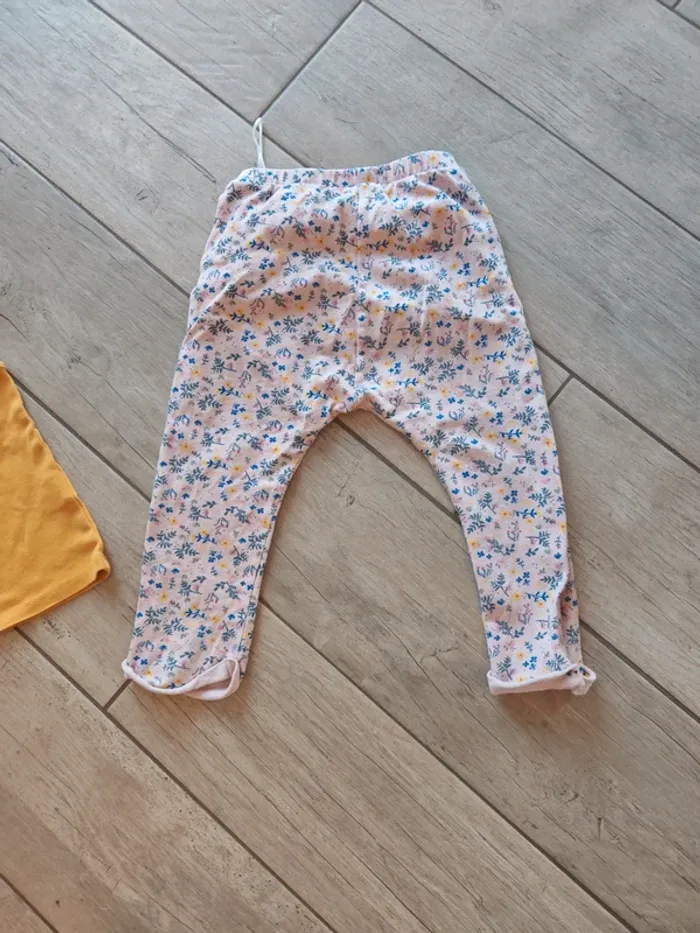 Ensemble jogging rose et débardeur moutarde 18/24 mois - photo numéro 5