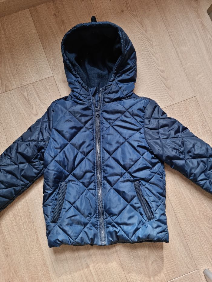 Veste doudoune bleue marine 6 ans