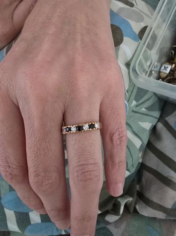 Bague plaque or taille 54