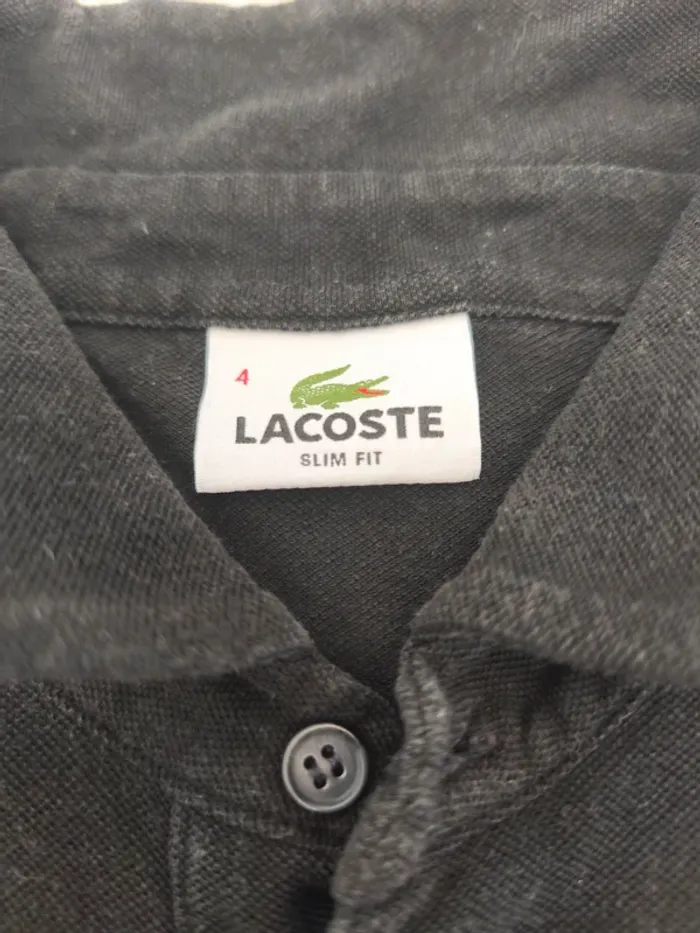 Polo Lacoste Noir - photo numéro 2