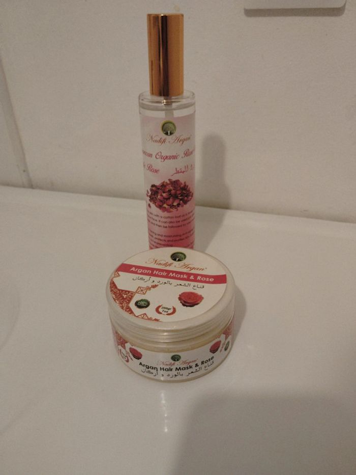 Lot Eau et masque à l'eau de rose 🌹