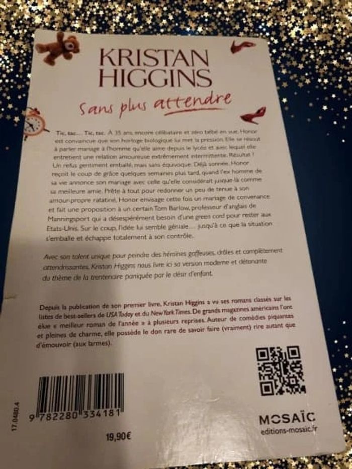 Livre broché "Sans plus attendre" de Kristan Higgins - photo numéro 2