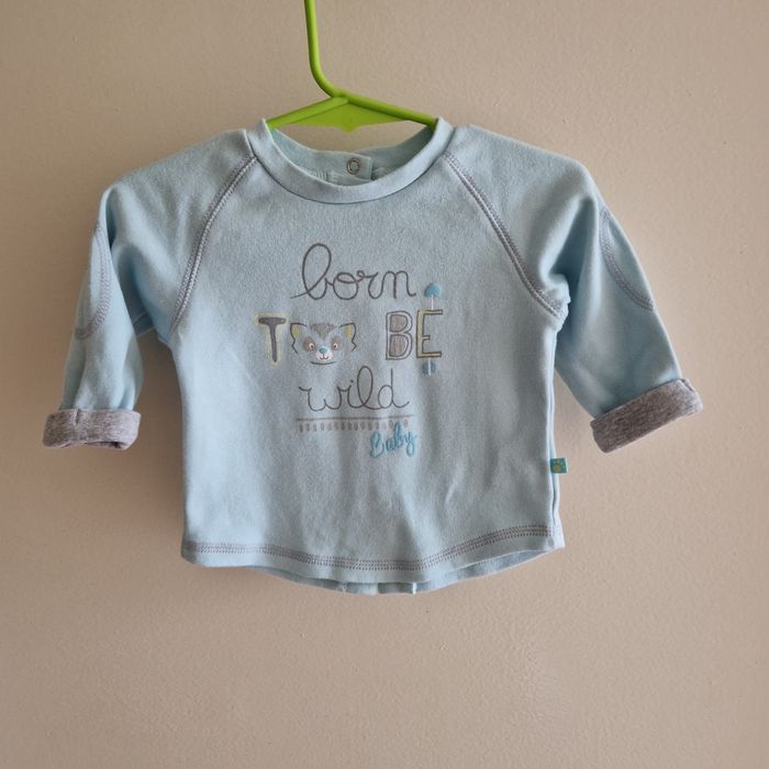 haut manches longue bleu ciel 6 mois