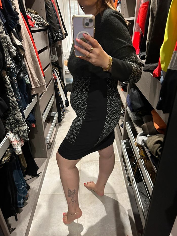 Robe d’hiver Terre de fées T44-46 - photo numéro 5