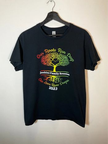 T-shirt noir pour homme Jenkins Family Reunion taille M 389