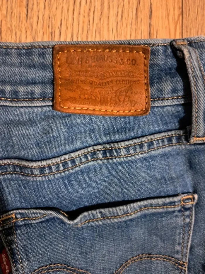 Jean levis high rise skinny W27 bleu - photo numéro 5