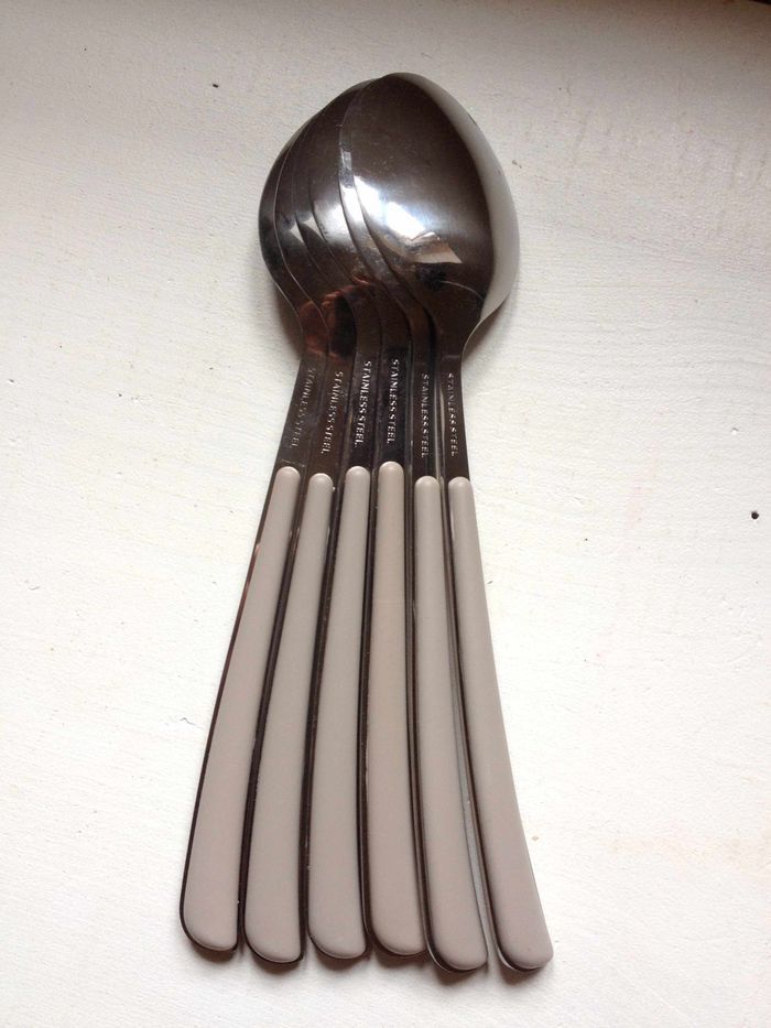 6 grandes cuillères stainless steel - photo numéro 6