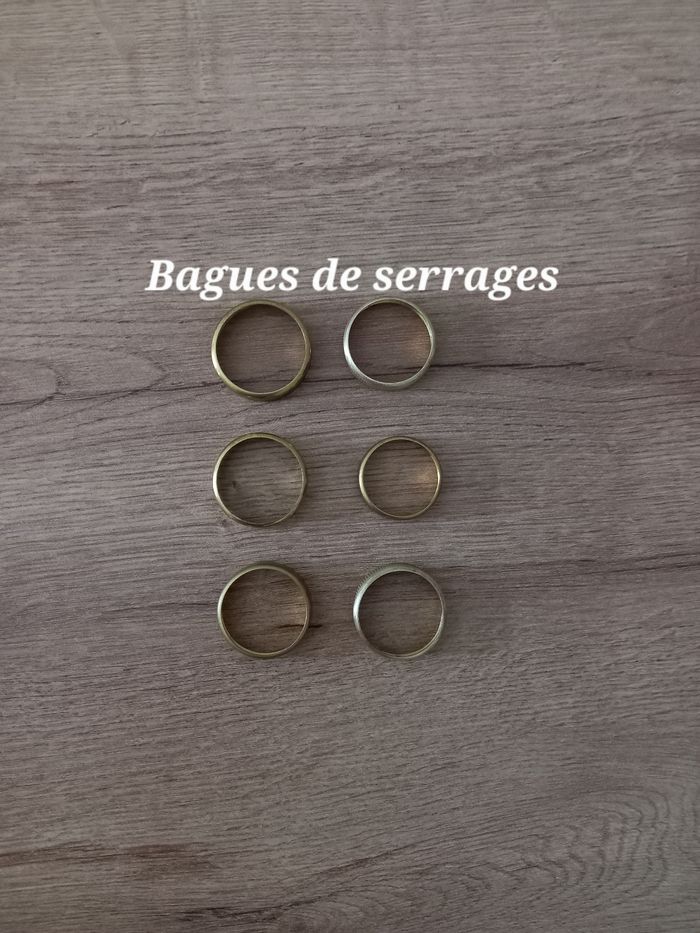 Douilles / patères anciennes en laiton " pour pièces " - photo numéro 5