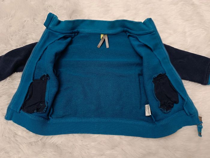 Veste esprit Teddy / Gilet Zippé T. 3 mois Orchestra Baby - photo numéro 5