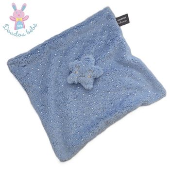Doudou plat étoile bleu pois argent ORCHESTRA PREMAMAN