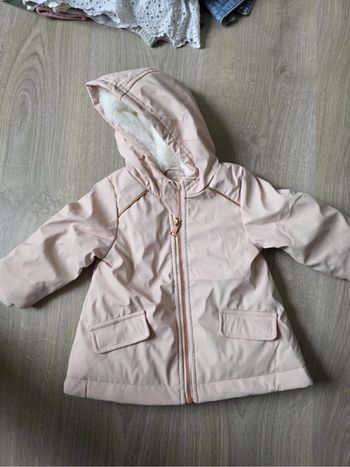Parka rose deperlante