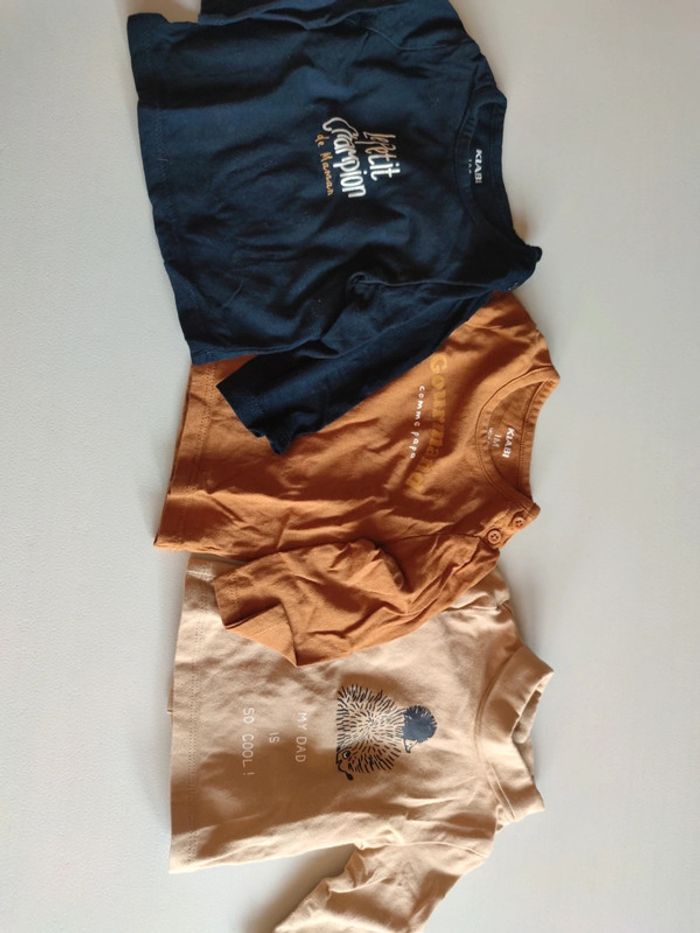 3 t-shirt manches longues
