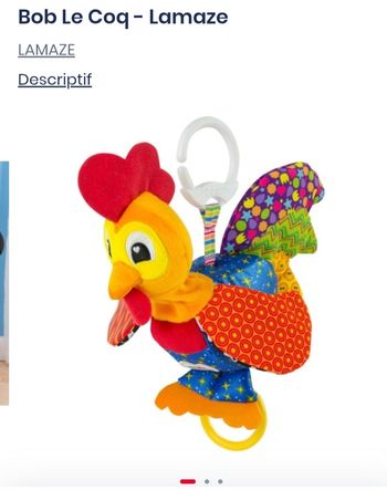 Peluche Bob Le Coq