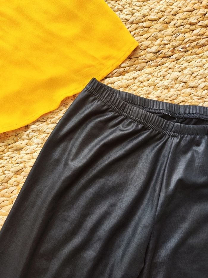 Ensemble femme top débardeur à bretelles et legging taille S - photo numéro 3